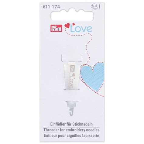 Needle Threader Prym Love Silver Coloured