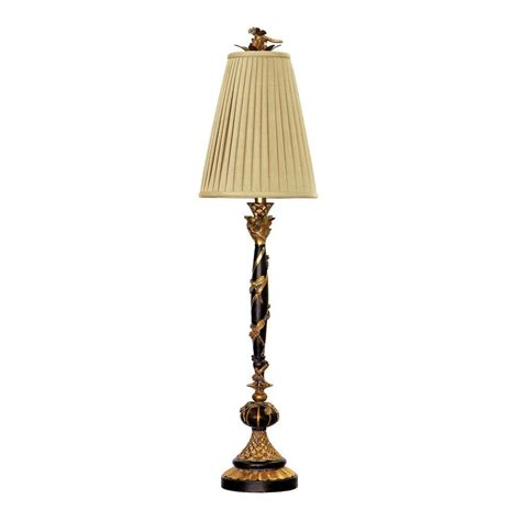 Stately and ornate, the corinth table lamp pair will lend a classical air to your decor. Castile 32 in. Gold Leaf Table Lamp-TN-998375 - The Home Depot