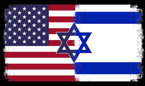 Israel Usa Flag Digital Art By By Designzz Fine Art America
