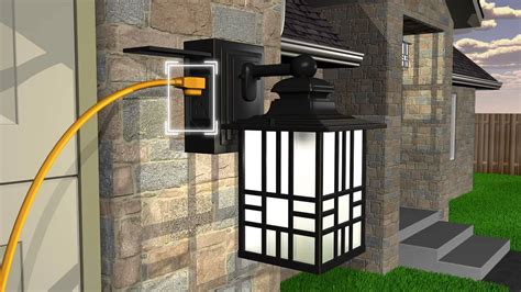 Sunbeam LED Wall Lantern with GFCI and Sensor - YouTube