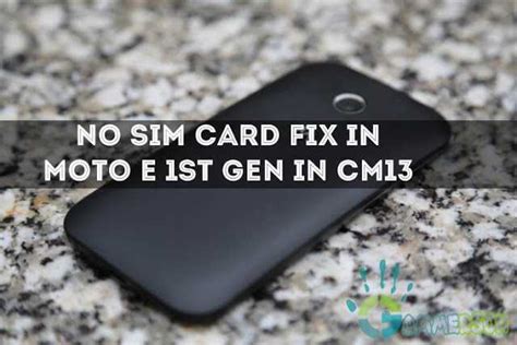 I don't believe that it is coincidence that the thinner ones lose sim detection more than the thicker ones. Fix Sim Card Not Detected In Cm13 Moto E 1st gen Android ...