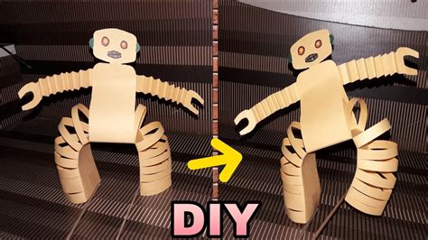 Diy Best Craft Idea Reuse Of Papermake Moving Robot Using Papervery