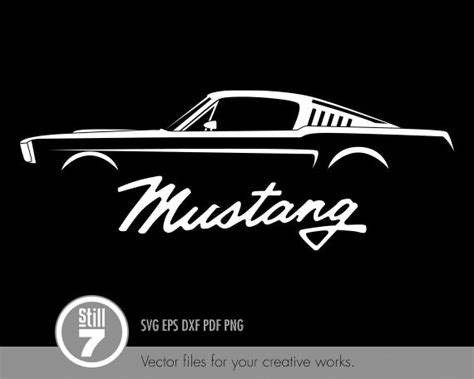 Ford Mustang Svg Svg Cutting File Eps Dxf Pdf Png Etsy