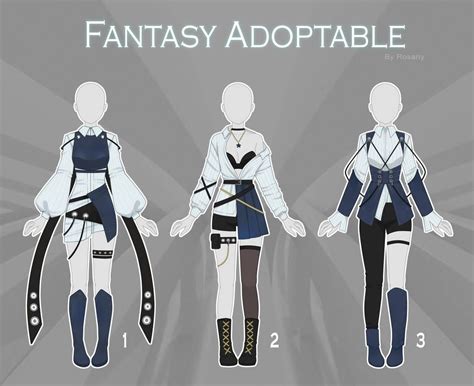 open 1 3 adoptable fantasy outfit 30 by rosariy fantasy clothing fashion design