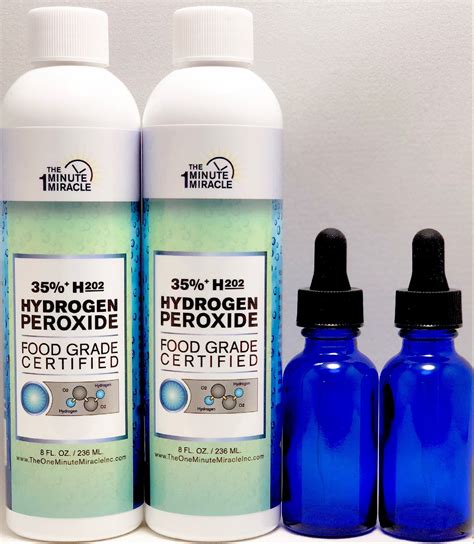 Hydrogen Peroxide Food Grade Certified 35 H2o2 The One Minute Miracle