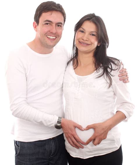 Happy Pregnant Couple Stock Image Image Of Male Husband 19901797