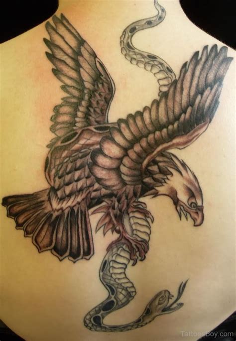 Eagle And Snake Tattoo On Back Tattoo Designs Tattoo Pictures