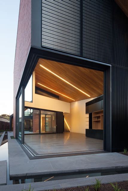 Harold St Residence Exterior Living Room Melbourne By Brickworks