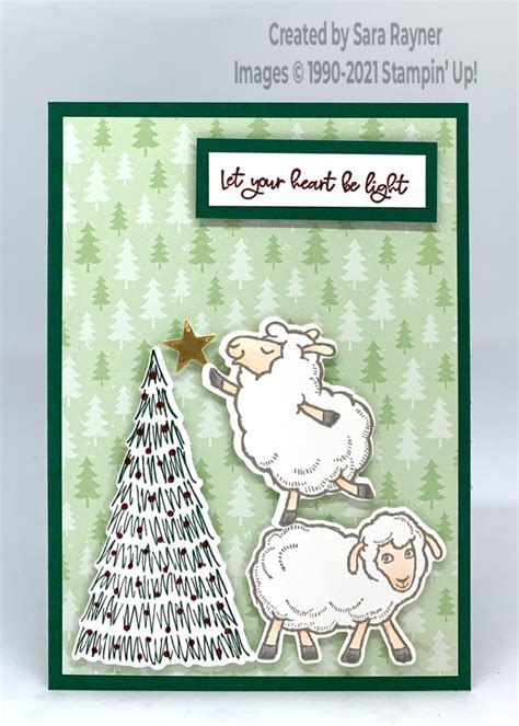 Tutorial For Sheep Christmas Card Saras Crafting And Stamping Studio