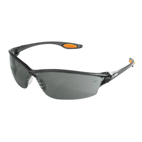mcr safety law® lw2 series dielectric safety glasses gray lens