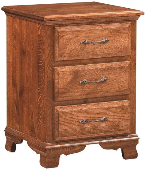 Economy 3 Drawer Nightstand From Dutchcrafters Amish Furniture