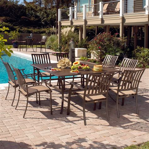 The distance d in centimeters (cm) is equal to the distance d in feet (ft) times 30.48 Panama Jack Island Breeze 9 Piece Slatted Patio Dining Set ...