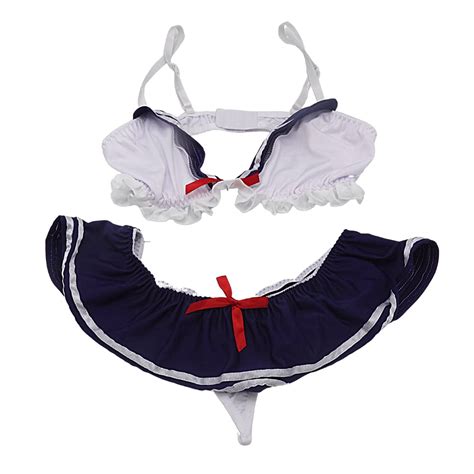 Buy Womens Sexy Maid Cosplay Lingerie Anime Bikini Kawaii Anime Micro