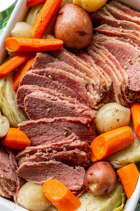 Slow Cooker Corned Beef And Cabbage Recipe Corn Beef And Cabbage Slow Cooker Corned Beef