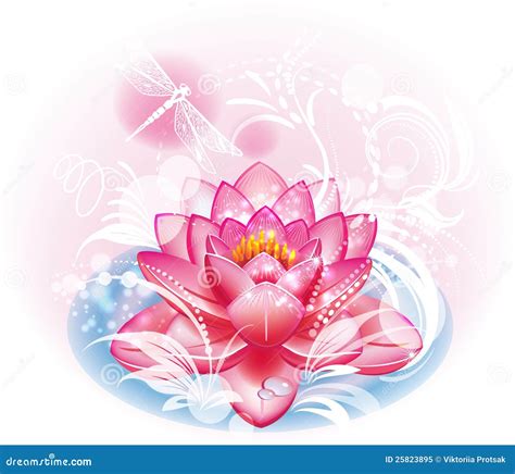 Fleur De Lotus Illustration De Vecteur Illustration Du Aquatique