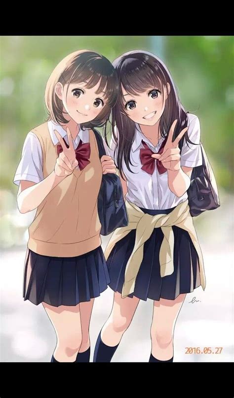 Top 72 Imagen Anime Dibujos De Mejores Amigas Ecovermx