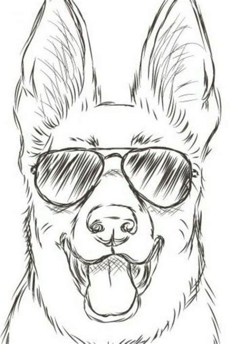 Dog With Sunglasses Easy Drawing Tutorials Black And White Pencil