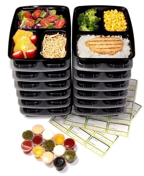 This Three Compartment Reusable Meal Prep Boxes Are So Convenient And