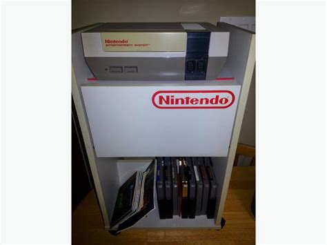 Nintendo Nes Complete Games And Rare Nintendo Cabinet Stand Saanich