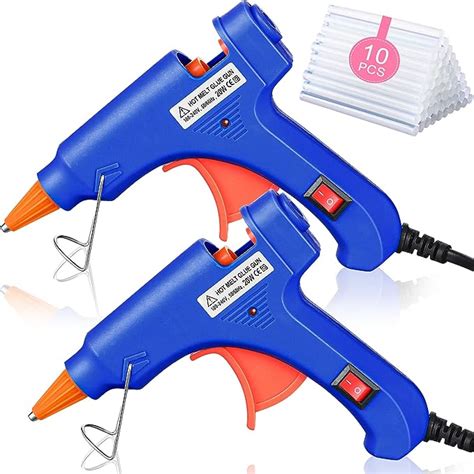 Zhengmy 2 Pieces Mini Hot Glue Gun With 10 Glue Sticks For Class Projects Small Hot