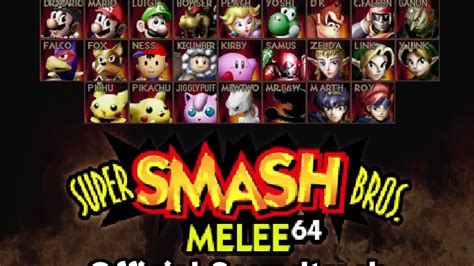 Menu 1 Super Smash Bros Melee 64 Ost With Images Smash Bros