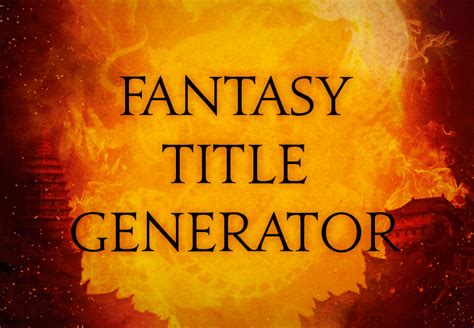 Title Generator For Fantasy Books Be Brave Fantasy Book Title