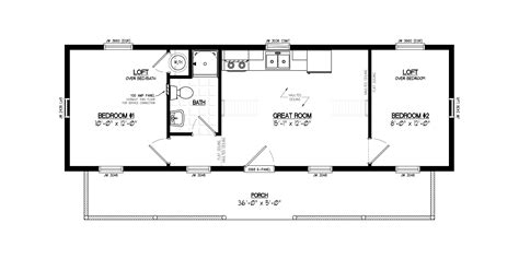 12x40 Cabin Floor Plans Floorplansclick