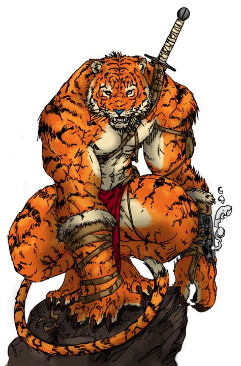 Tiger Warrior Fantasy Character Design Creature Art Character Art