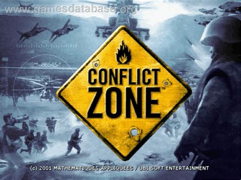 Conflict Zone Modern War Strategy Sega Dreamcast Artwork Title