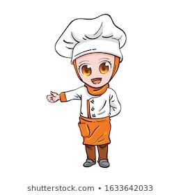 148,572 bakery cartoons on gograph. Logo Koki Muslimah