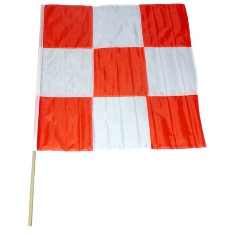 White/Orange Checkered Flags | Tran Safe