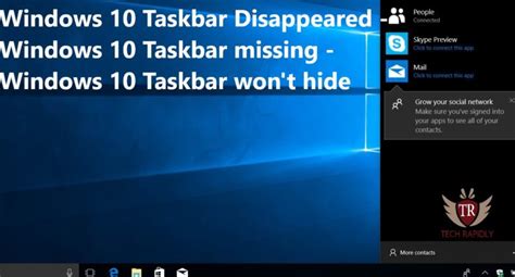 Windows Taskbar Disappeared Windows Taskbar Missing Windows