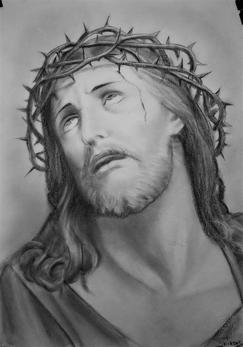 Jesús Dibujo Personalizado Jesucristo Carboncillo Retrato Arte Etsy