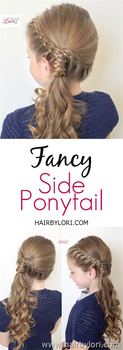Video Tutorial Fancy Side Pony Quick Every Day Style For All Ages