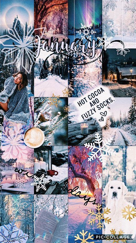 Aesthetic Wallpaper Collage Winter 30 Ideas January Wallpaper Winter