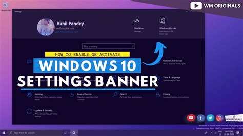 Windows 10 Settings Home Page Top Banner Overview Windows 10 Upcoming