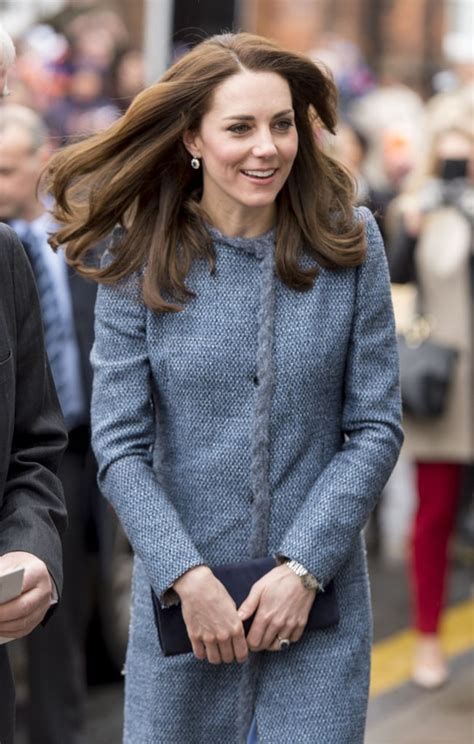 Kate Middleton Blue Tweed Missoni Coat March 2016 Popsugar Fashion