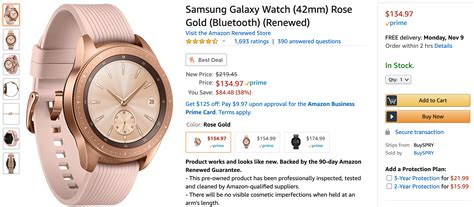 Refurbished Samsung Galaxy Watch On Sale Starting At Just 135 From Amazon