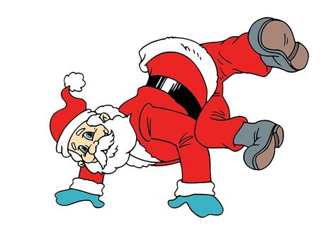 Funny Santa Claus Brake Dancing Christmas By Geraldnjuguna Redbubble