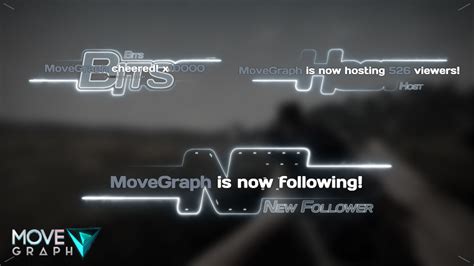 Animated Twitch Alerts Pack With Sound Stream Graphics Movegraph