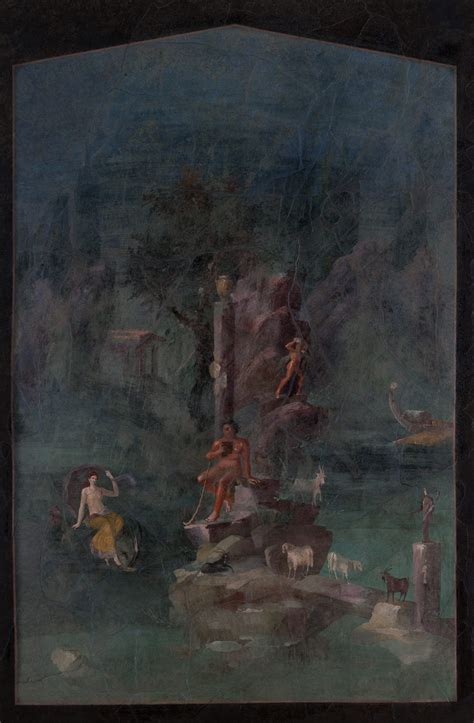 Wall Painting Polyphemus And Galatea In A Landscape From The Imperial
