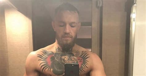 conor mcgregor s semi naked selfie leaves nothing to the imagination mirror online