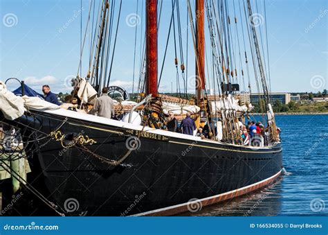Two Masted Schooner In Halifax Editorial Image Image Of Travel