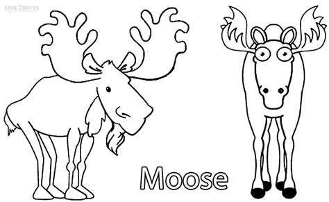 Printable Moose Coloring Pages For Kids Cool2bkids