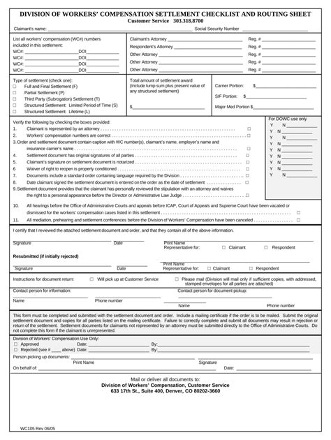 Colorado Workers Compensation Doc Template Pdffiller
