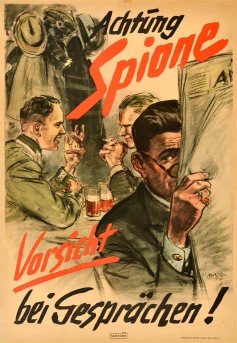 Original Vintage Posters Propaganda Posters Beware Of Spies Be