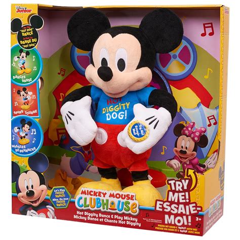 Disney Mickey Mouse Clubhouse Hot Diggity Dancing Mickey Plush Toy