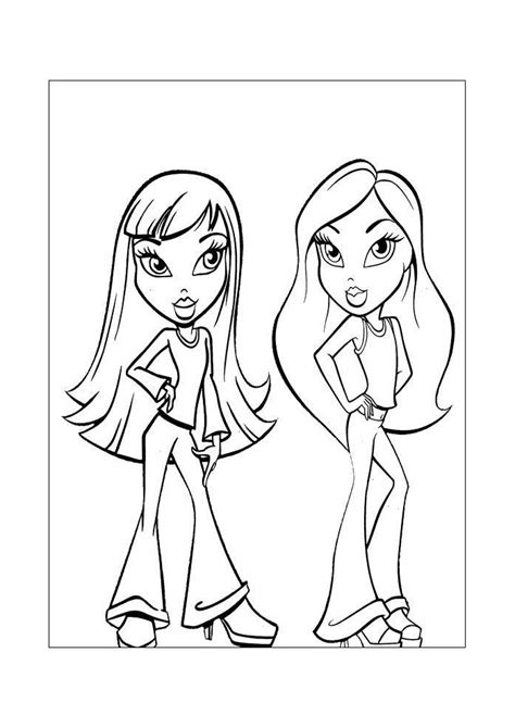 Bratz twee vriendinnen Bratz Kleurplaten