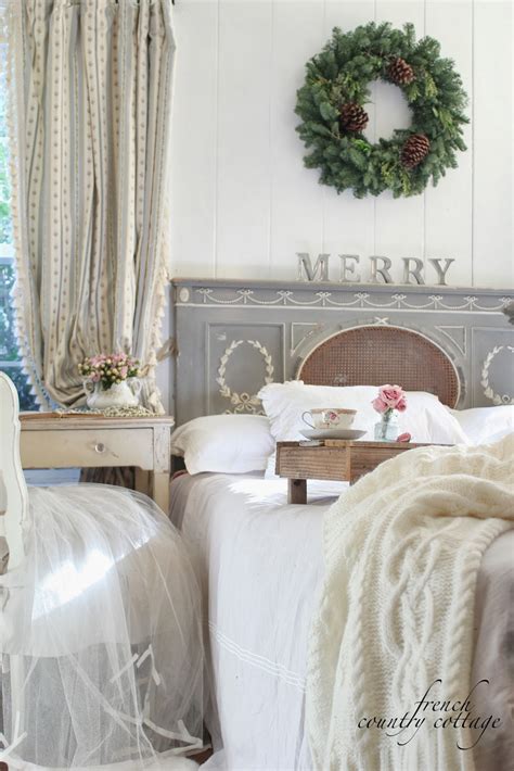 A Little Bit Merry Cottage Bedroom Christmas Details