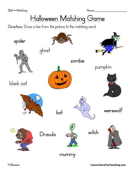Resources Holidays Halloween Worksheets